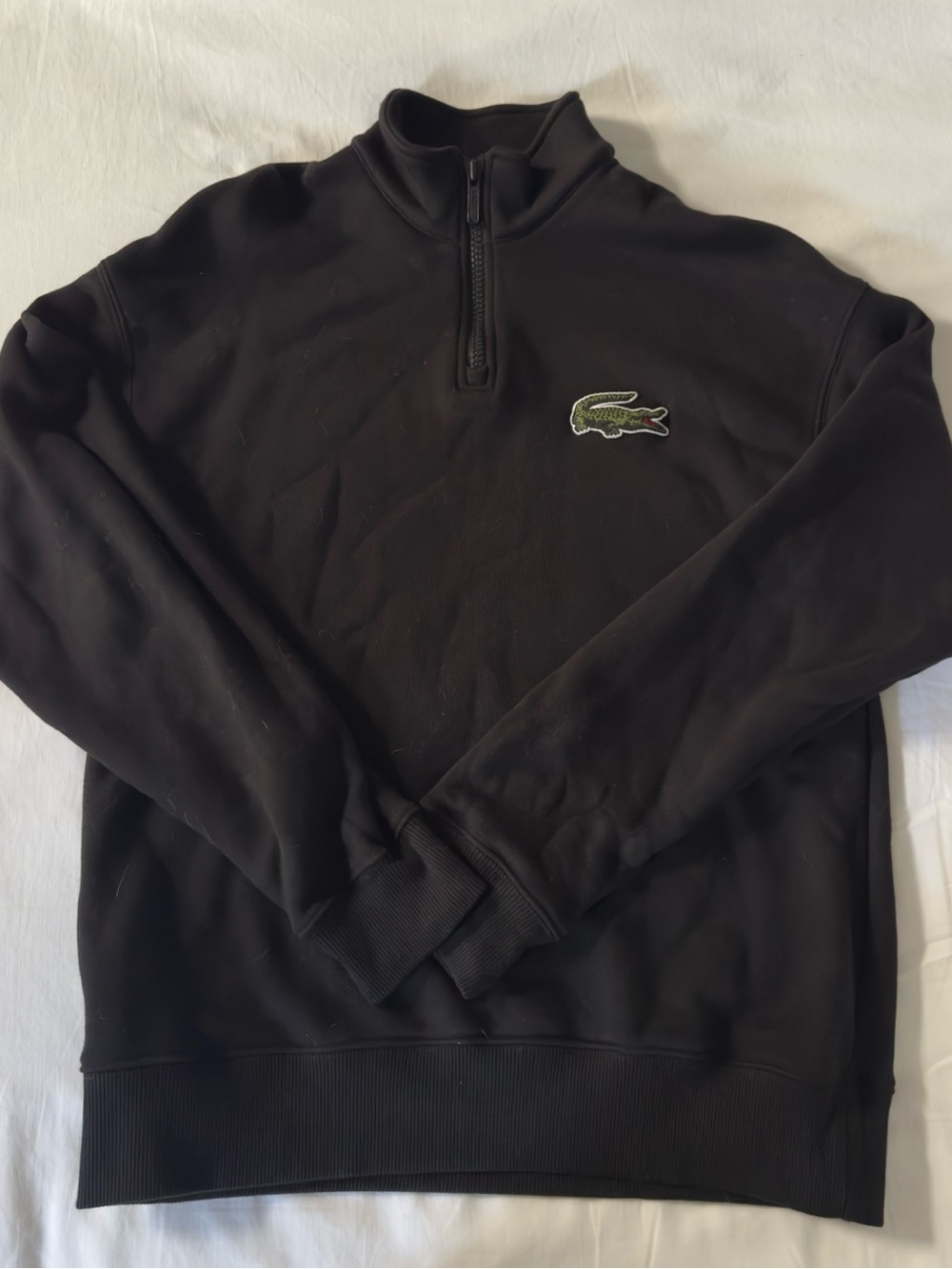 Lacoste quarter zip black